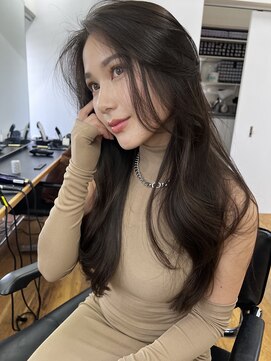 シェノン 表参道(CHAINON) ★大人可愛いワンホンレイヤーダークグレージュオルチャンヘア