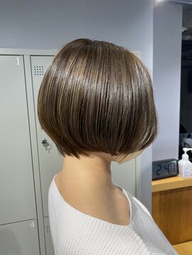 シェル 吉祥寺(shell) グレージュカラー/ボブウルフ/黒髪/ココアベージュ