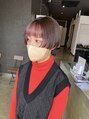 ヘアーナナシ(HAIR 774) プツンショートボブにフェイスフレーミングでアクセント