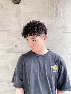 アッシュタカサキ(ash takasaki) スパイラルパーマツイストパーマ/アップバング/短髪/メッシュ