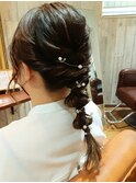 編みおろしアレンジ