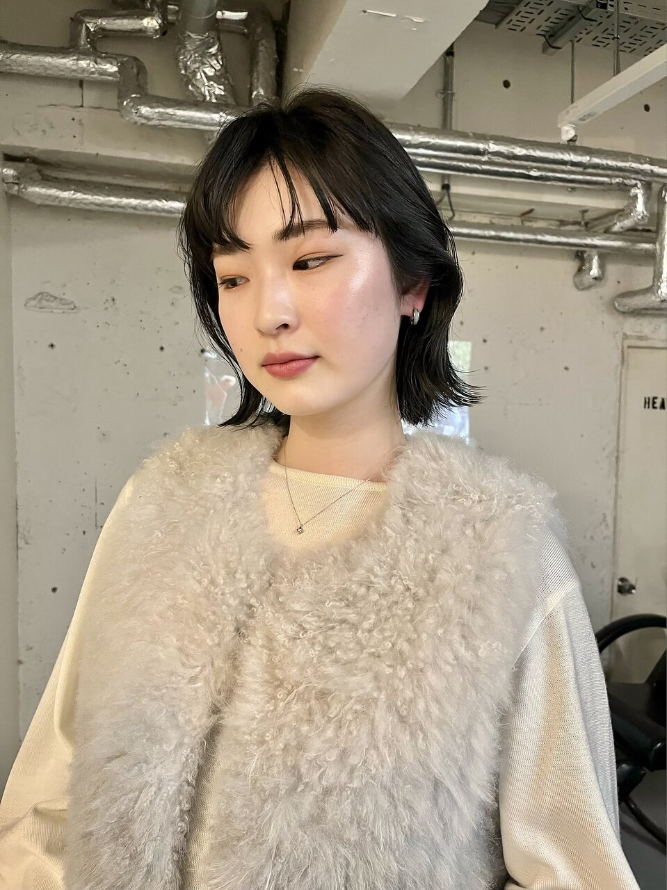 センターパートボブ/韓国ボブ/レイヤーボブ：L196184659｜ノラ シブヤ