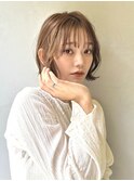 ワンレン/黒髪/ボブルフ/ネビージュ/小顔/前髪/新小岩