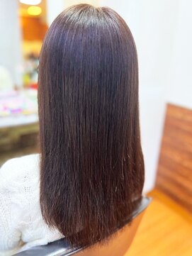 アークスヘアー 20代30代大人可愛い髪質改善アッシュブラウンストレート透明感