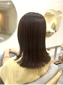 くびれヘア/ダークブラウン