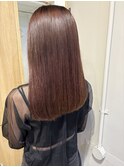 透明感髪質改善ベージュダブルカラーミルクティーグレージュ