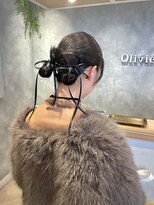 ラボヌールヘアー オリビエ 北千住店(La Bonheur hair Olivier)&nbsp;タイトリボンアレンジ【吉田 愛里】