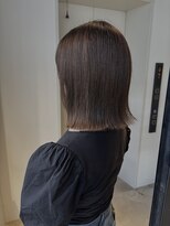 フリック 堺東店(FLICK)&nbsp;オリーブベージュ/切りっぱなしボブ/イルミナカラー/堺東