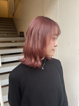 アジールヘア 北千住駅西口店(agir hair) ブリーチカラーピンクベージュカラーkitasenju