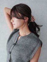 アルバム 銀座(ALBUM GINZA)&nbsp;ロング韓国ヘア前髪カットおくれ毛_ba567701