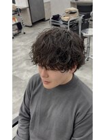 オム ブランシェ(HOMME BLANCHE’)&nbsp;【Ryo】ラウンドウルフ&シャドウパーマ