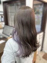 リッカ(RICCA)&nbsp;【イヤリングカラー】艶&透明感ラベンダー♪恵比寿/ブリーチ