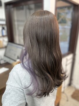 リッカ(RICCA) 【イヤリングカラー】艶&透明感ラベンダー♪恵比寿/ブリーチ