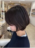 30代40代50代60代大人ショートボブ髪質改善ひし形丸みショート