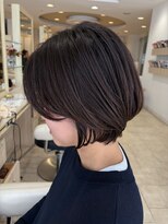 アッシュ 仙川店(Ash) 30代40代50代60代大人ショートボブ髪質改善ひし形丸みショート