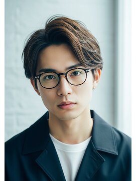 デバイス バイ フレイムス 越谷(DEVICE by Frames) 越谷◎20代30代40代のナチュラルセンターパート×フェザーパーマ
