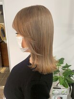  fit stand 千葉/ショートボブ/カット/パーマ/ダブルカラー/トリートメント/縮毛矯正&nbsp;イメチェン/ピンクベージュ/アンブレラカラー[千葉]