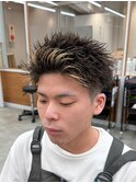 MEN'S/リバースセンターパート/ニュアンスパーマ/南堀江