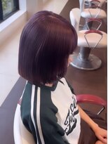 アース 郡山コスモス通り店(HAIR&MAKE EARTH)&nbsp;艶感ピンクブラウンボブ