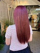 ヘアプレイスソル (HAIR PLACE SoL)&nbsp;透明感ローズピンク/ストレート/ロング/髪質改善