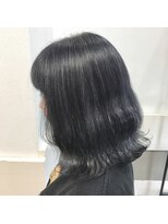 ジゼル(GiseL)&nbsp;【GiseL】ブルーブラック☆リアルサロンワークカラー♪3ブリーチ