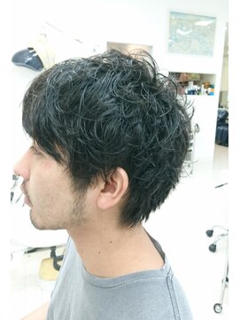 モザイク(MOSAIQUE) 【東三国/新大阪】くせ毛風パーマ×ツーブロック×襟足スッキリ