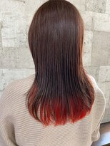 オンリエド ヘアデザイン(ONLIed Hair Design)&nbsp;【ONLIed】インナーカラー×レッド
