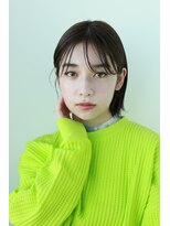 エクリ シセイドウ 麻布十番店(equri×SHISEIDO)&nbsp;シースルーバング外ハネぼぶ