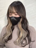 美容室ジャスミン&nbsp;マロンベージュ×イヤリングカラー【hotaru】　20代30代40代藤枝