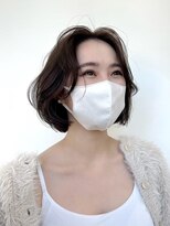 アフロートリノ(AFLOAT Leino)&nbsp;【修】20代30代40代◎透明感カラー×韓国切りぱなしボブ