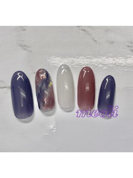 ミオリィ(meoli) ワンカラー＋ニュアンスアート