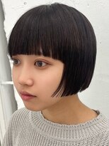 クク(QUQU)&nbsp;ミニボブ　ワイドバング　刈り上げボブ　ぱっつんボブ