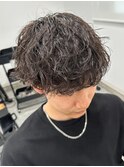 波巻きスパイラルパーマメンズマッシュパーマツイストパーマ