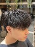 メンズ　カット+ツイストスパイラル、ツイスト、波うちパーマ　￥14300～