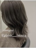 PLAISIR/佐々木 ブリーチ無し オリーブグレージュ 草加