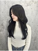 韓国風エクステ/シールエクステ/ブルーブラック