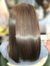 髪質改善！弱酸性縮毛矯正+カット+トリートメント￥17000