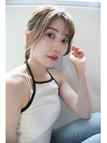 フィガロリビュート(figaro Ribute) 低めロングポニーテール×ゆる巻き