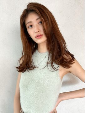 カナン 銀座(CANAAN) こなれミディ　レイヤーカット　前髪カタログ