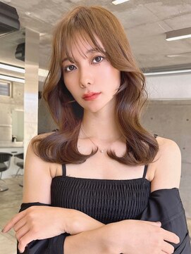 ロンド ラマ 岐阜(Lond bla-ma) レイヤー/韓国風/顔まわり/ロングヘア