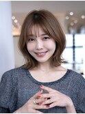 20代30代大人かわいい小顔くびれレイヤーカット前髪ボブウルフ