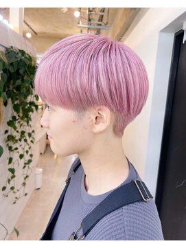 エイム(AiM) ハイトーンピンク/センターパート