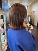 ミディアムハイライト×艶髪