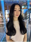 黒髪カラー/ロング/ツヤ髪スタイル/20代30代40代
