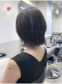 ボブ/外ハネボブ/くびれボブ/オリーブグレージュ