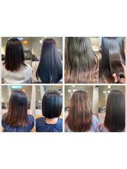 くせによるうねりだけでなく加齢によるパサつきや広がりも解消できる次世代ストレートパーマ！