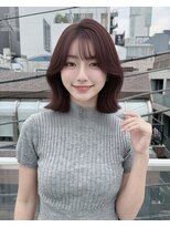 ロンドリゼル 札幌(Lond RiseL) ココアベージュ小顔/ミディアムレイヤー/髪質改善/縮毛矯正/札幌