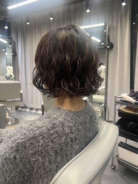 リラス 博多(rilas) 顎ライン ボブパーマスタイル セット簡単 ミニボブ