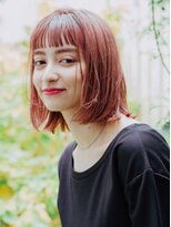 アンシェリ バイ フラミューム 戸塚店(Ancheri by flammeum) オン眉ピンクヘア