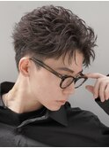 札幌フェザーショートフェザーパーマセンターパートウルフゆるめ